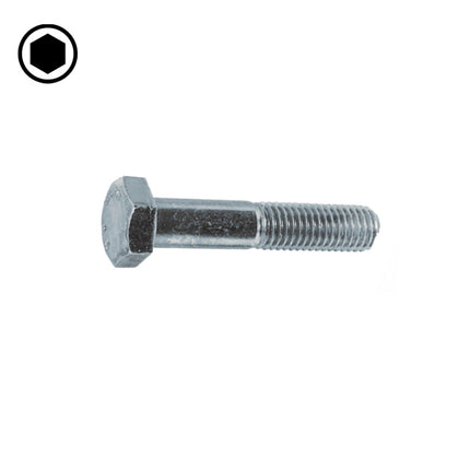 VITE TE PARZIALMENTE FILETTATA CL.10.9 ZINCATA BIANCA M16X 70 UNI 5737