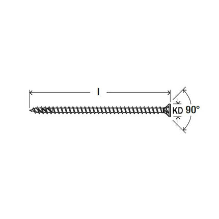 FISCHER VITE PER LEGNO FPF II CTF BC TSP ZINCATA BIANCA TX40 D.MM 8X260