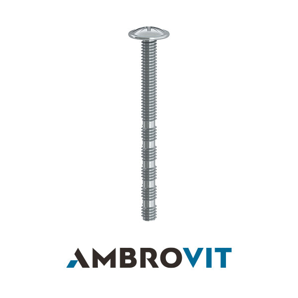 AMBROVIT VITE TBL COMBI PZ FILETTO INTERROTTO A TAGLIARE BRONZATA M 4X45