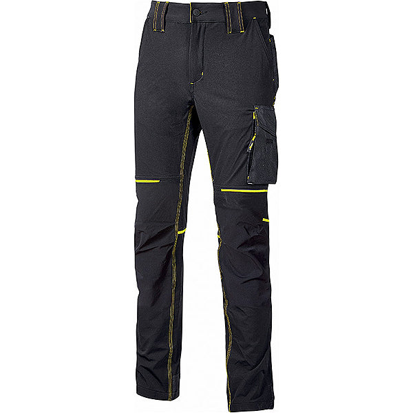 U-POWER PANTALONE IN TESSUTO WORLD LADY COLORE BLACK CARBON