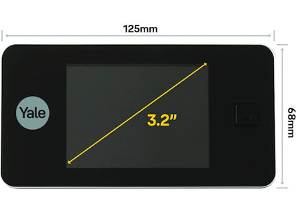 YALE SPIONCINO ELETTRONICO CON DISPLAY DIGITALE COLORE ARGENTO
