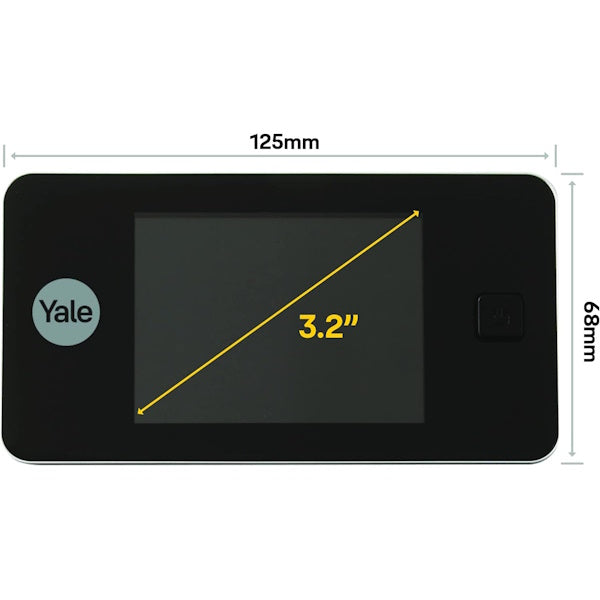 YALE SPIONCINO ELETTRONICO CON DISPLAY DIGITALE COLORE ARGENTO