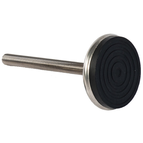 GETECH PIEDE INOX A2 SNODATO BASE GOMMA D.MM95 M16X208 KG2200