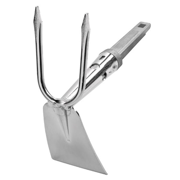 AGEF ZAPPETTA QUADRO BIDENTE IN ACCIAIO CROMATO PER MANICO POLICLICK