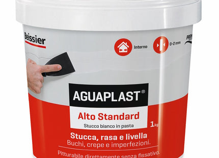 AGUAPLAST ALTO STANDARD STUCCO IN PASTA BIANCO KG 1