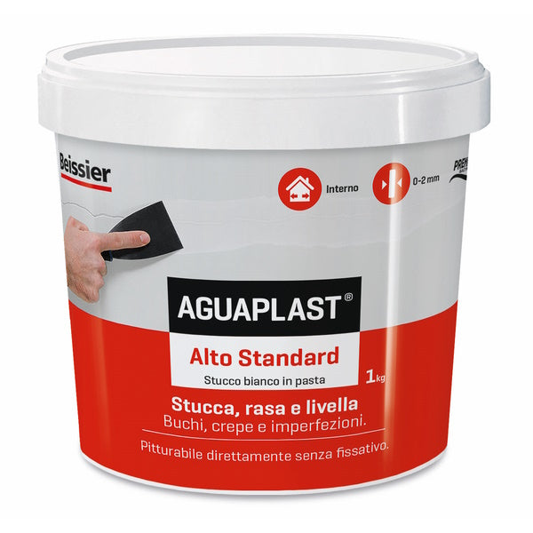 AGUAPLAST ALTO STANDARD STUCCO IN PASTA BIANCO KG 1