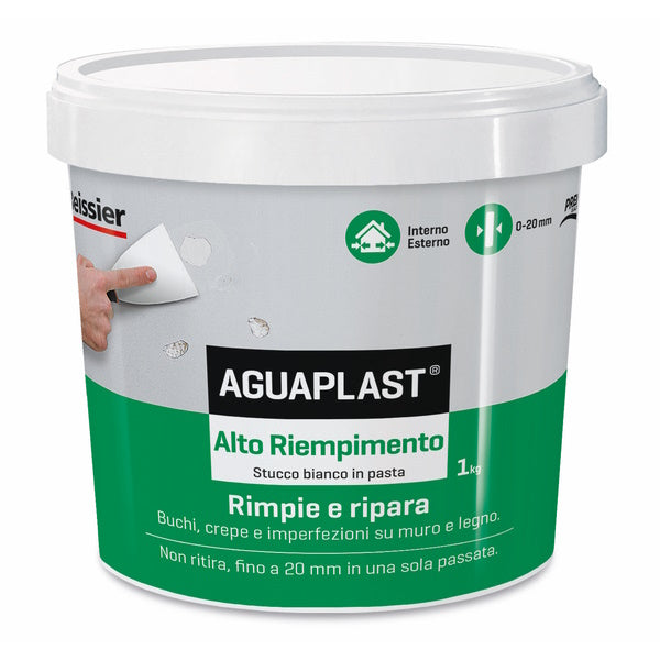 AGUAPLAST ALTO RIEMPIMENTO STUCCO IN PASTA BIANCO KG 1