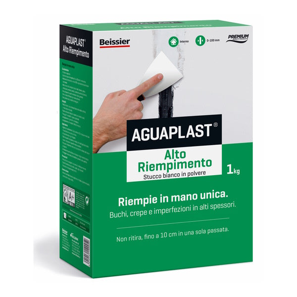 AGUAPLAST ALTO RIEMPIMENTO STUCCO IN POLVERE BIANCO KG 4