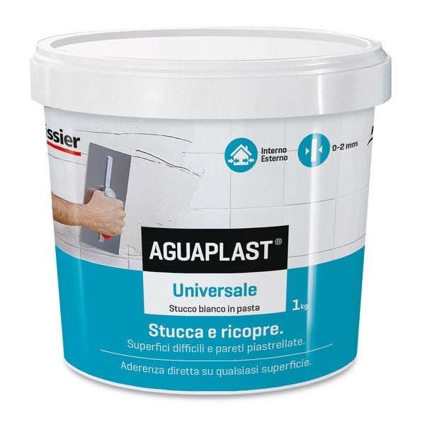 AGUAPLAST UNIVERSALE STUCCO IN PASTA BIANCO KG 1