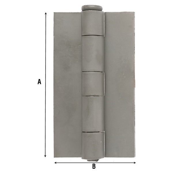 ALDEGHI ART.1227AL CERNIERA A SALDARE CON ALI PIANE GREZZA MM 60