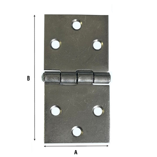 ALDEGHI ART. 126AL CERNIERA RETTANGOLARE PESANTE GREZZA