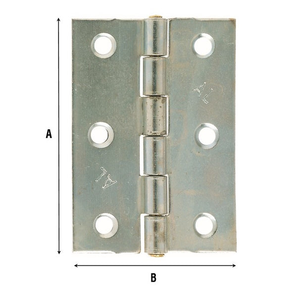 ALDEGHI ART. 838AZ-PO CERNIERA MEZZA LARGA PESANTE ZINCATA MM75