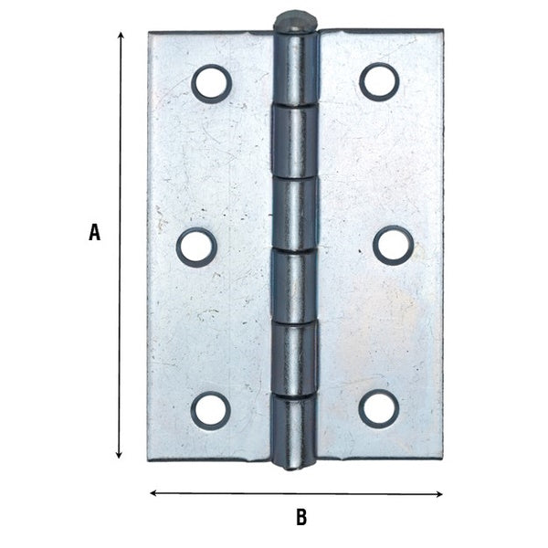 ALDEGHI ART. 840AZ CERNIERA MEZZA LARGA PESANTE ZINCATA