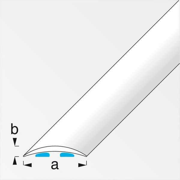 ALFER PROFILO DI RACCORDO AUTOADESIVO ALLUMINIO ANODIZZATO MT.1