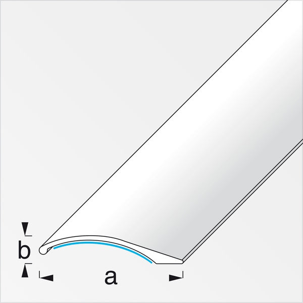 ALFER PROFILO DI COMPENSAZIONE AUTOADESIVO ALLUMINIO ANODIZZATO MT.1