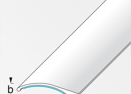 ALFER PROFILO DI COMPENSAZIONE ADESIVO ALLUMINIO TITANIO MM38,5X7,5 MT1