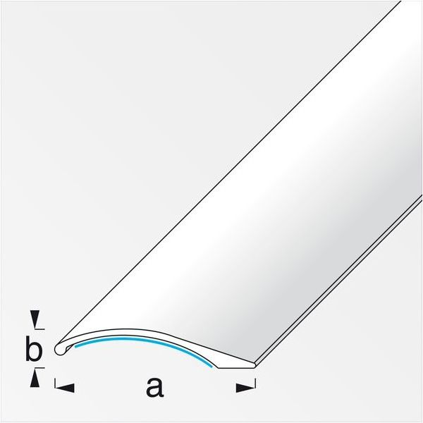 ALFER PROFILO DI COMPENSAZIONE ADESIVO ALLUMINIO TITANIO MM38,5X7,5 MT1