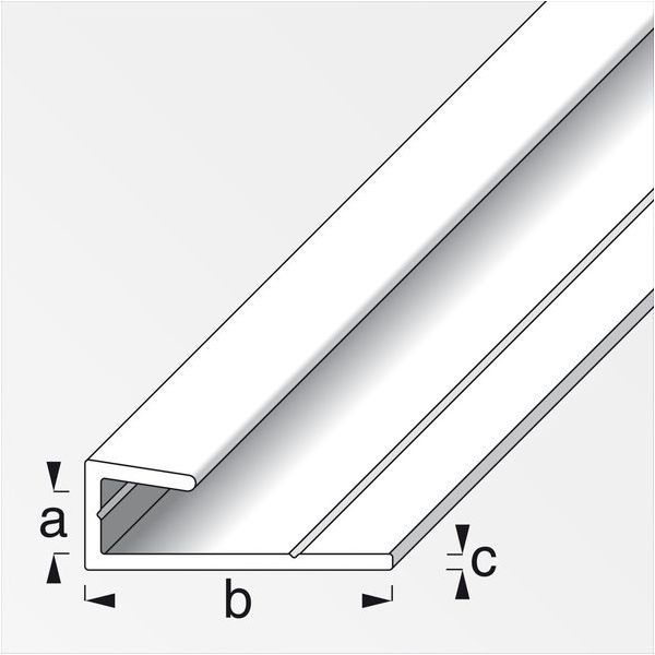 ALFER PROFILO PER CORNICI ALLUMINIO ANODIZZATO ARGENTO MM 5,1X25X1,3 MT1
