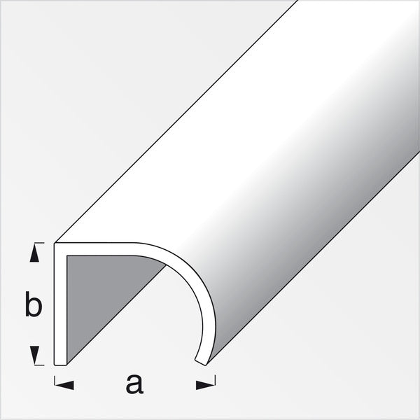 ALFER PROFILO PER MANIGLIE ALLUMINIO ANODIZZATO ARGENTO MM25X19X2 MT1