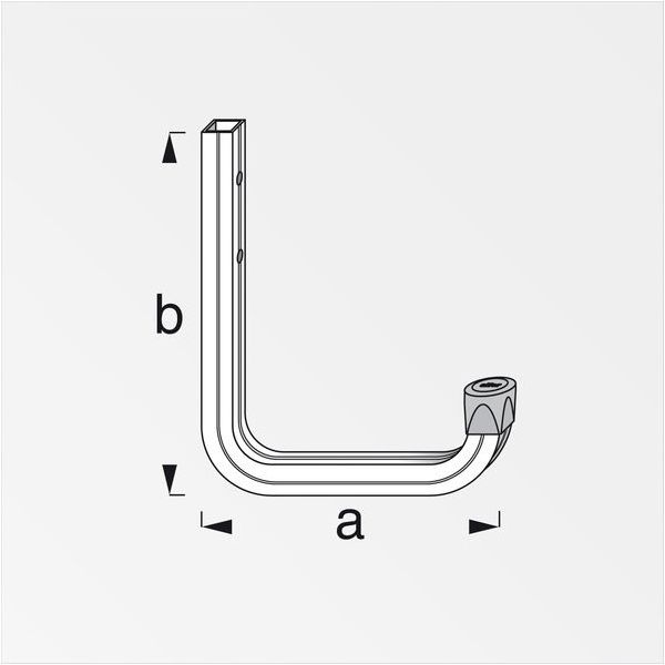ALFER GANCIO PER PARETI ALLUMINIO NATURALE