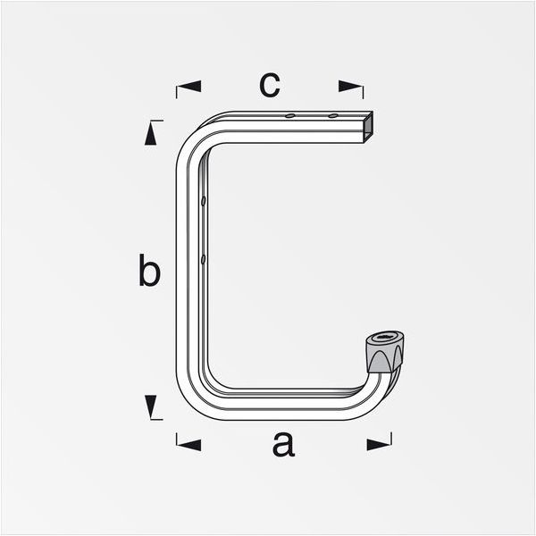 ALFER GANCIO PER PARETE/SOFFITTO ALLUMINIO NATURALE