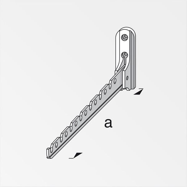 ALFER GANCIO APPENDIABITI ALLUMINIO BIANCO MM330 PORTATA MAX KG15