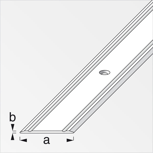 ALFER PROFILO RACCORDO EXTRAPIATTO ALLUMINIO OTTONE MM30X2 MT1