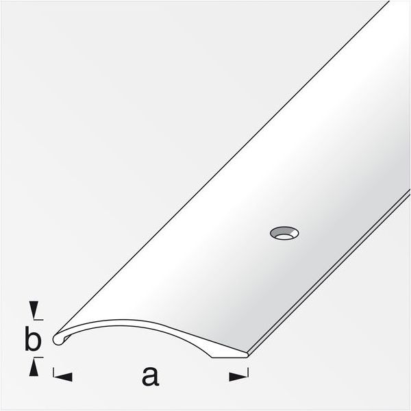 ALFER PROFILO PER COMPENSAZIONE ALLUMINIO TITANIO MM38,5X7,5 MT1