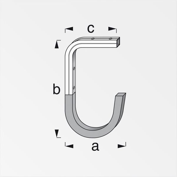 ALFER GANCIO PER PARETE/SOFFITTO GOMMATO ROSSO MM110 PORTATA MAX KG35