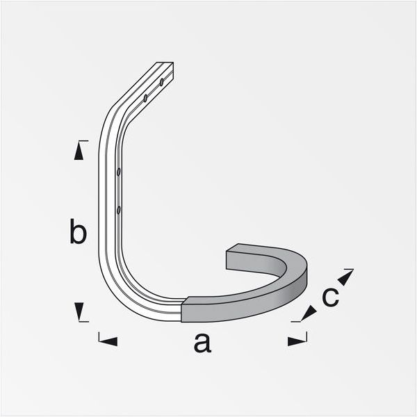 ALFER GANCIO PER BICICLETTE PER PARETE/SOFFITTO GOMMATO ROSSO MM150