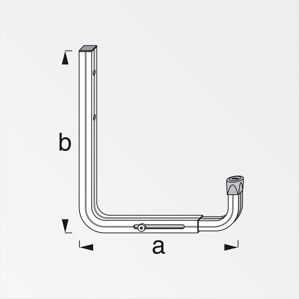 ALFER GANCIO PORTAVASO DA PARETE ALLUMINIO MM190-255 PORTATA MAX KG20