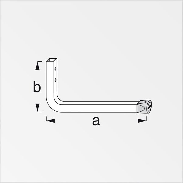 ALFER GANCIO PER PARETE ACCIAIO ZINCATO