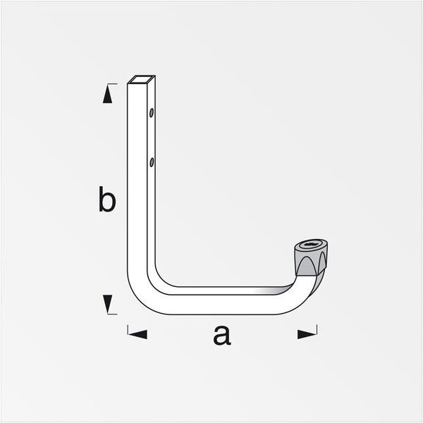 ALFER GANCIO PER PARETI ACCIAIO ZINCATO