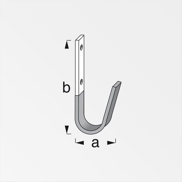 ALFER GANCIO PIATTO UNIVERSALE ACCIAIO GOMMATO ROSSO MM 35 PORTATA KG30