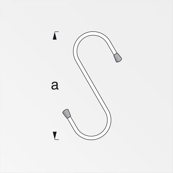 ALFER GANCIO AD ESSE ACCIAIO ZINCATO MM180 PORTATA MAX KG20