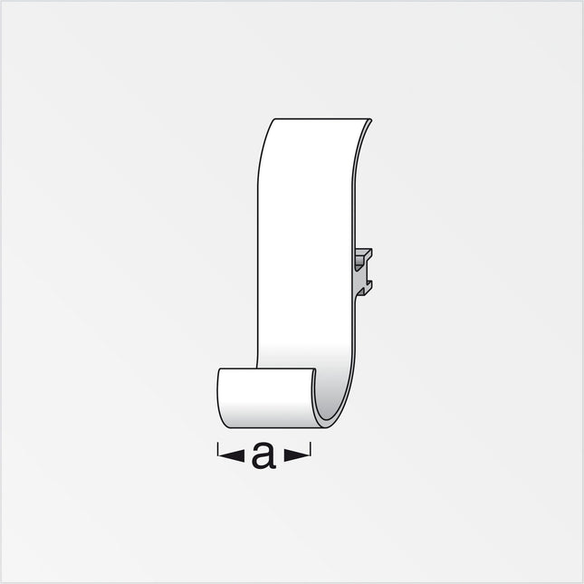 ALFER GANCIO UNIVERSALE COAXIS ALLUMINIO NATURALE MM 25 PORTATA KG15 PZ2