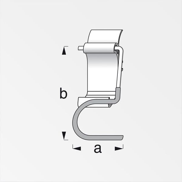 ALFER GANCIO PORTAUTENSILE COAXIS ALLUMINIO NATURALE MM 60 PORTATA KG10