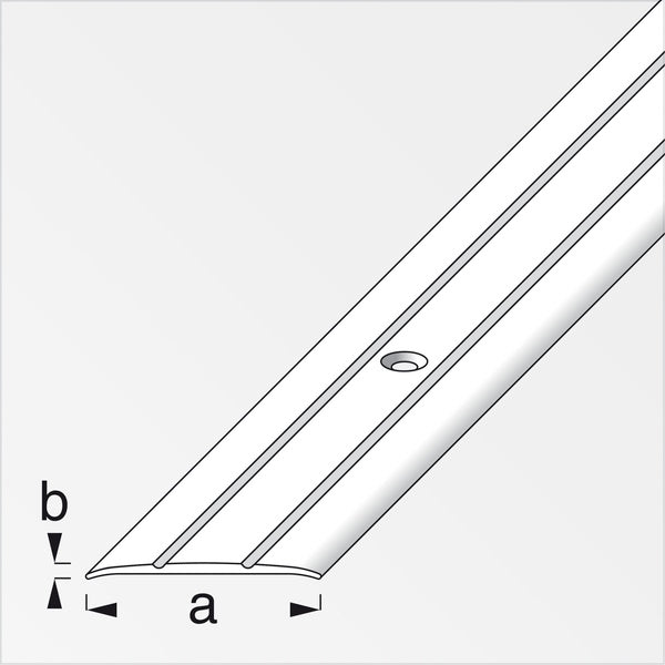 ALFER PROFILO DI RACCORDO ALLUMINIO ANODIZZATO OTTONE MM37X2,5 MT2
