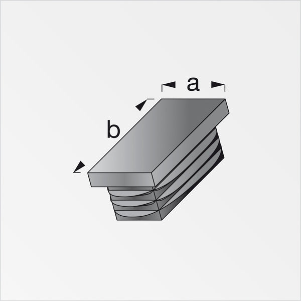 ALFER TAPPI A LAMELLE RETTANGOLARI PLASTICA NERO CONF.PZ 2