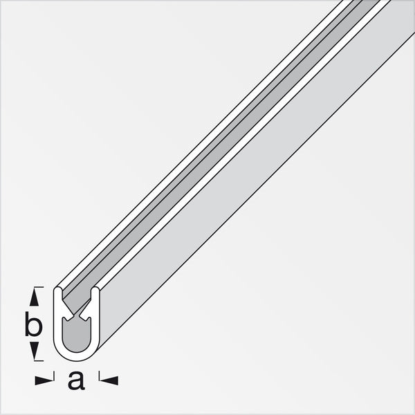 ALFER PROFILO PROTEZIONE BORDI PLASTICA NERO MT.2,5