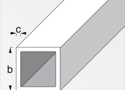 ALFER TUBO QUADRATO ACCIAIO LAMINATO MM30X30X1,5 MT2