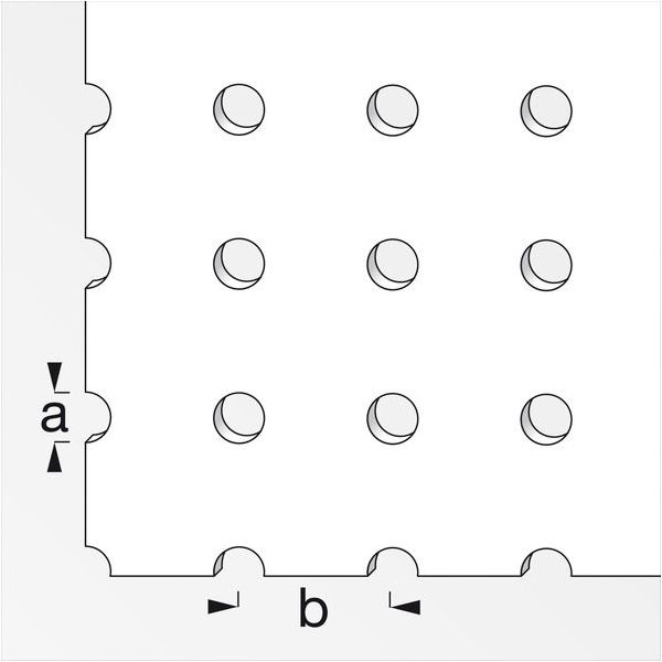 ALFER LAMIERA CON PERFORAZIONE TONDA ALLUMINIO NATURALE MM1,5X250X 500