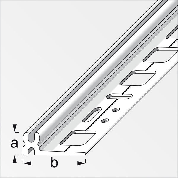 ALFER PROFILO DI SUPPORTO PVC GRIGIO MM13,5X30 MT1