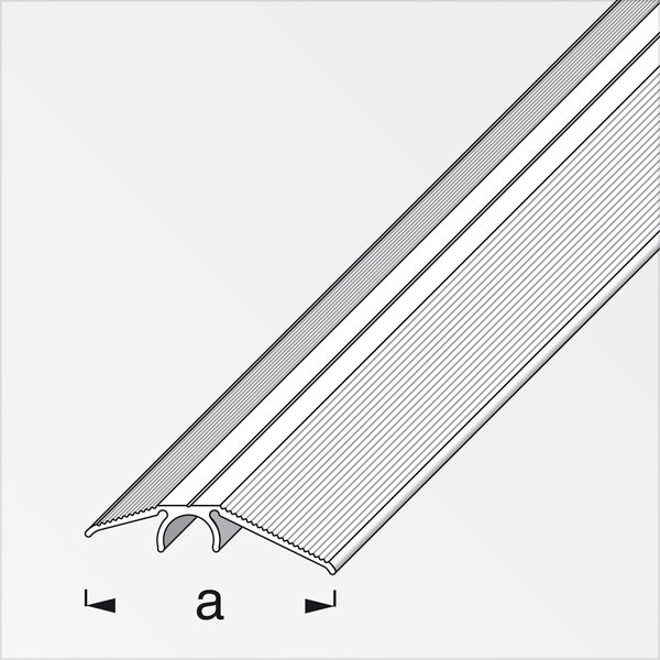 ALFER PROFILO DI COMPENSAZIONE LIVELLO ALLUMINIO ARGENTO MM40 MT1