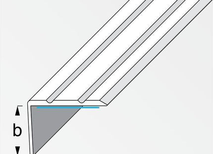 ALFER PROFILO ANGOLARE DI CHIUSURA ADESIVO ALLUMINIO OTTONE MM25X18 MT1
