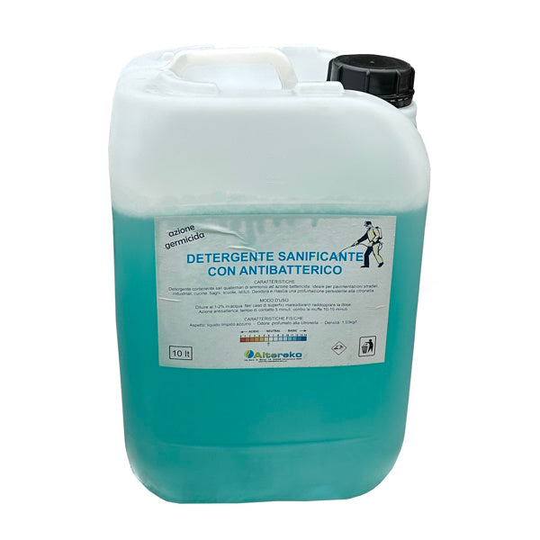 ALTEREKO DETERGENTE SANIFICANTE IGIENIZZANTE ANTIBATTERICO TANICA LT10
