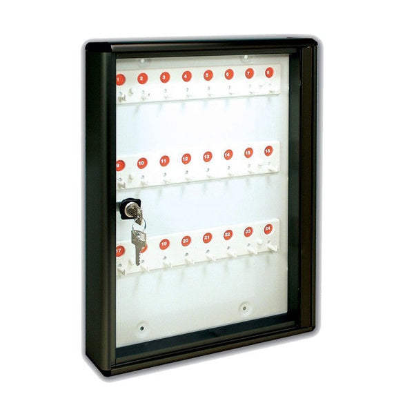 ALUBOX BACHECA CON 24 GANCI PER CHIAVI GRIGIO GHISA