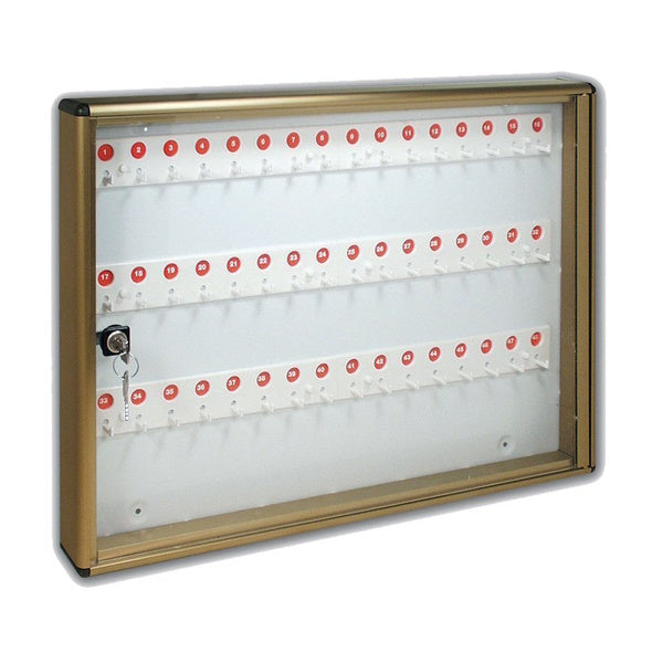 ALUBOX BACHECA CON 48 GANCI PER CHIAVI BRONZO