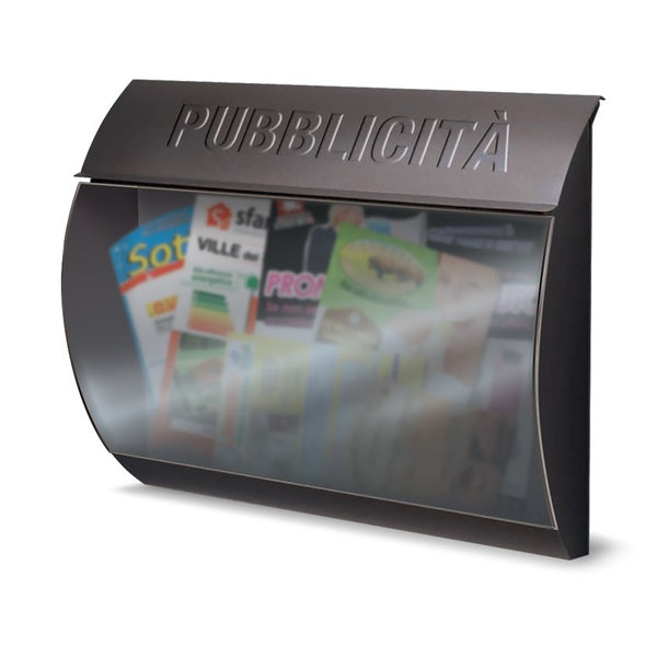 ALUBOX CASSETTA PER PUBBLICITA' MOD. BUSTA COLORE GRIGIO