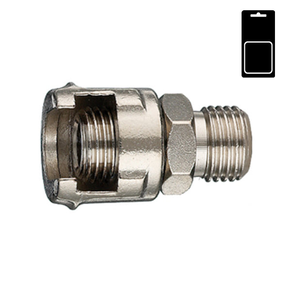 ANI ART. 11/B 3/8"M RACCORDO MASCHIO CON DADO FRESATO BLISTER PZ2